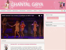 Tablet Screenshot of chantalgoya.net